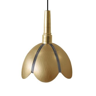 Tosel Suspensi&oacute;n vidrio oro D25 cm