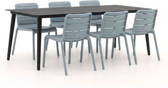 Forza Furniture Forza Narni/Sora 220cm dining tuinset 7-delig stapelbaar