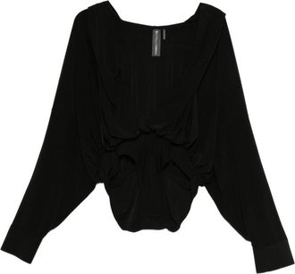 Norma Kamali Oversized Hooded Bodysuit-Donna
