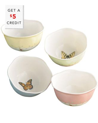 Lenox Butterfly Meadow Set Of 4 Dessert Bowls