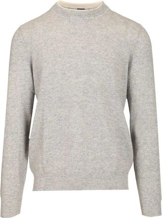 Fedeli David Crewneck Jumper - male - Fedeli - Cashmere Knitwear - Gray - XL - Knitwear