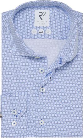 R2 Amsterdam Overhemden, Heren, Blauw, 2Xl, Hemd