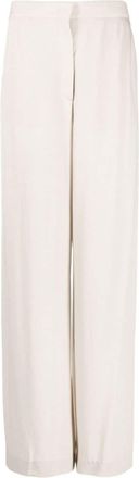 Fabiana Filippi high-waisted wide-leg trousers - women - Viscose/Polyester - 38 - Neutrals