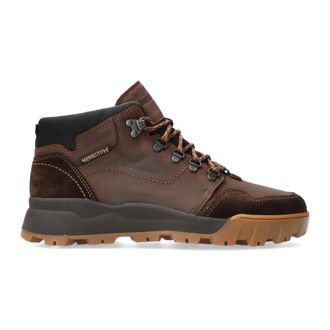 Mephisto Lace-up Boots - Heren - Veterlaarzen - Bruin - 46 EU - Leer - Schoenen