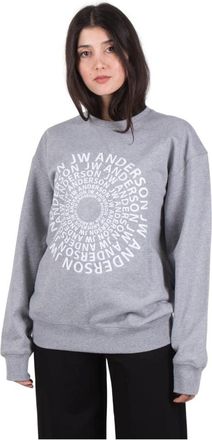J.W.Anderson Comfortabel en Stijlvol Trainingsshirt - Dames - Sweatshirts - Grijs - 2XS - Hoodies & sweatvesten