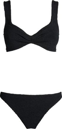 Hunza G Bikini Juno con incrocio - Nero