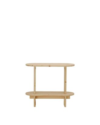 Hannun Mesa auxiliar de madera de abeto en color beige, 70cm