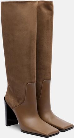 Alaia Ala&iuml;a 55 leather knee-high boots