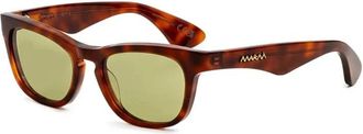Marni Havana Zonnebril - Dames - Zonnebrillen - Bruin - 52 MM - Accessoires