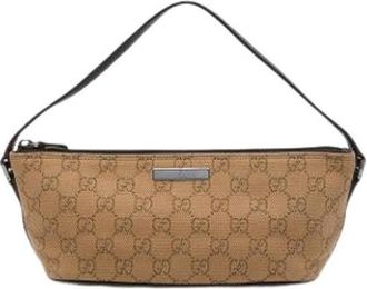 Gucci Pre-owned The Boat Mini Bag - Dames - Vintage Mini Tas - Bruin - ONE Size - Leer - Vintage