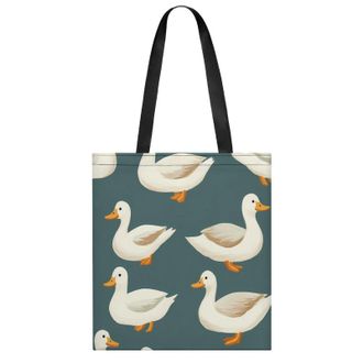 Generic Ducks Pattern Womens Tote Casual Shopping Bag Lightweight Shoulder Bags Hobos Handbag for Work Travel Daily 35x40cm