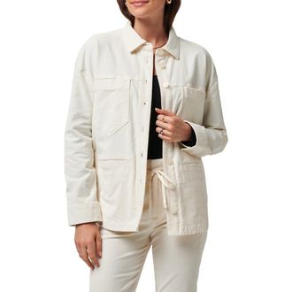 Travis Mathew Friday Feeling Shacket in Eggnog at Nordstrom Rack, Size X-Small