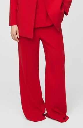Mango High Waist Pants in Red at Nordstrom, Size 10