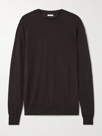 Joseph Pullover In Cashmere Cashair - Marrone