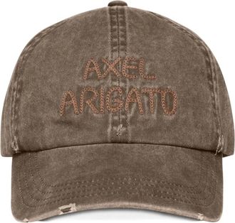 Axel Arigato The Chain Stitch embroidered baseball cap - unisex - Cotton - One Size - Brown