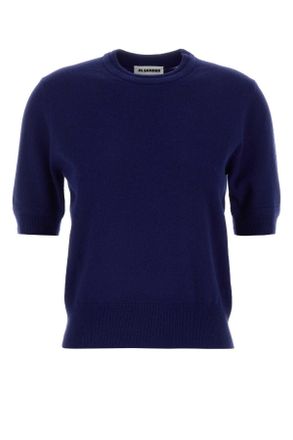 Jil Sander Blue Wool Sweater