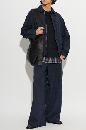 Comme Des Gar&ccedil;ons Comme Des Gar&ccedil;ons Homme Plus Pinstripe Pattern Jacket, Mens, Navy Blue