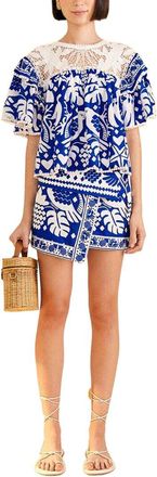 Farm Rio Farm Rio Jungle Scarf Blouse