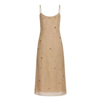 Prada Vestito - Dames - Jurken - Beige - Maat: L