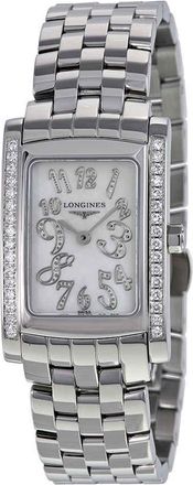 Longines Dolce Vita Mother of Pearl Diamond Dial Stainless Steel Ladies Watch L5.502.0.97.6