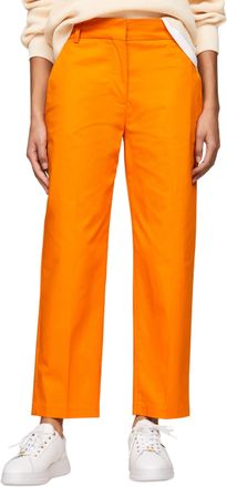 Tommy Hilfiger Women Trousers Slim Fit Chino, Orange (Rich Ochre), 44