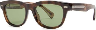 Brunello Cucinelli Stanley Wayfarer-style Sunglasses - Brown Havana - One Size