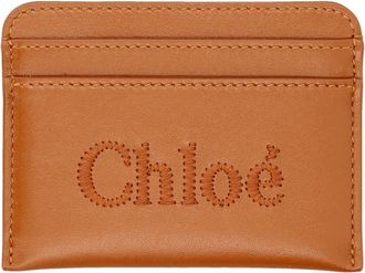 Chlo&eacute; Brown Tonal Iconic Logo Card Holder