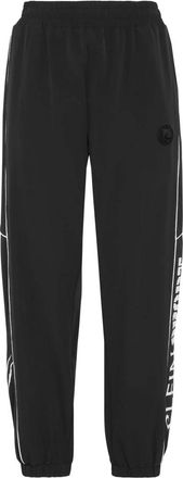 Plein Sport Nylon Loose Fit Piping Jogging Pants Scratch - Dames - Trainingsbroeken - Zwart - XS - Nylon - Fitness