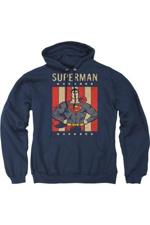 Gildan DC Comics Retro Liberty Adult Pull Over Hoodie / Hooded Sweatshirt
