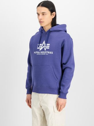 Alpha Industries Hoodie ALPHA INDUSTRIES Basic Hoodie BL, Herren, Gr. M, lila (night lila), Obermaterial: 80% Baumwolle, 20% Polyester, regular fit, Sweatshirts Hoodie