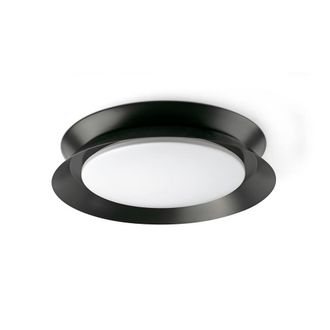 Netlighting Tender Flush Ceiling Light Matt Black 2700K