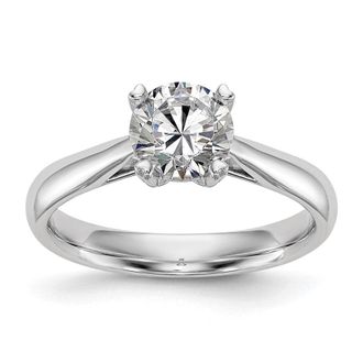 Diamond2Deal 14k Gold Lab Grown Diamond Engagement Ring 1/2Ct Clarity- VS Color- D-E