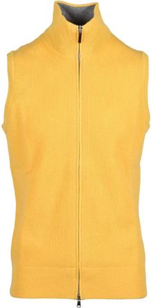 KANGRA Jassen, Heren, Geel, L, Wol, Giubbino Lupetto con Zip