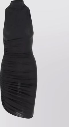 Jacquemus asymmetric gathered sleeveless mini dress