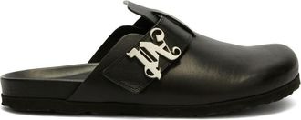 Palm Angels Slippers con logo PA - Nero
