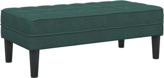vidaXL Vidaxl - Bench Dark Green 113 x 57 x 39 cm Velvet