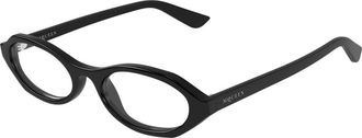 Alexander McQueen Alexander McQueen, Glasses, female, Black, Size: 51 MM Round Optical Frame