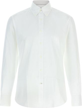 Brunello Cucinelli Button-Down Shirt Camicie Bianco-Uomo