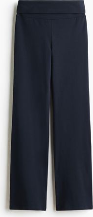 H&M Baumwollhose mit Umschlagbund - Blue