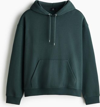 H&M Loose Fit Hoodie in Dark Teal at Nordstrom, Size Xxx-Large