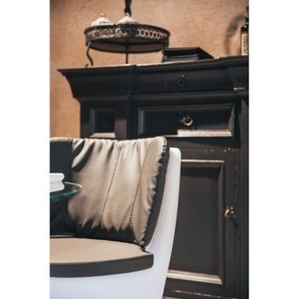 Monacis Coj&iacute;n De Cuero Gris Para Comfy Moon