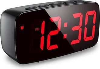 No Brand Reloj Despertador Digital, Reloj Despertador Led, Mini Reloj Despertador, Con Funci&oacute;n De Repetici&oacute;n De Alarma, Brillo Ajustable, Modo Diurno, 2 Nivele