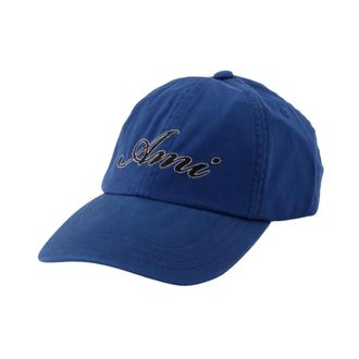 Ami Cotton Embroidery Cap - unisex - Ami Paris - Hats & Caps - Blue - ONE SIZE - Accessories