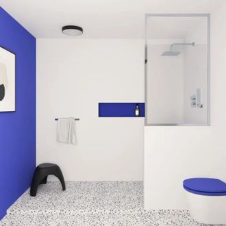 Gelco Design Gelco Only Chrome Mampara Fija Ducha 80 Cm Regulable