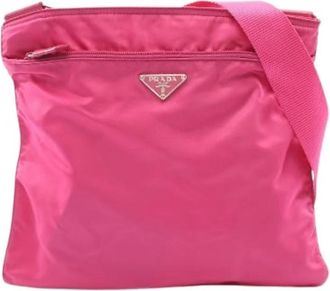 Prada Pre-owned Leather prada-bags - Dames - Vintage Schoudertas - Roze - ONE Size - Vintage