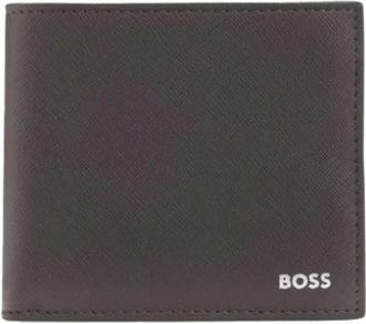 HUGO BOSS Zair 4cc Coin N. Portemonnee - Heren - Portefeuilles - Bruin - ONE Size - Leer - Accessoires