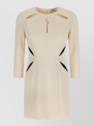 Elisabetta Franchi knee length dress featuring cut out design