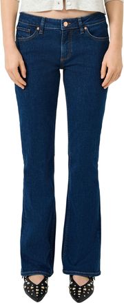 QS by s.Oliver Schlagjeans QS, Damen, Gr. 34, L&auml;nge 30, blau, Denim/Jeans, Obermaterial: 84% Baumwolle, 14% Polyester, 2% Elasthan. Futter: 70% Polyester, 30% Baumwo