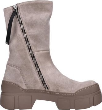 Vic Mati&eacute; Laarzen Beige - Dames - Enkellaarsjes - Beige - 37 EU - Su&egrave;de - Schoenen