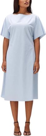 JapanTKY Lany Midi Jurk - Dames - Casual kleedjes - Blauw - M - Kleedjes